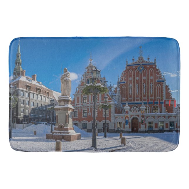Alfombrilla De Baño Centro histórico de Riga, Letonia (Anverso)