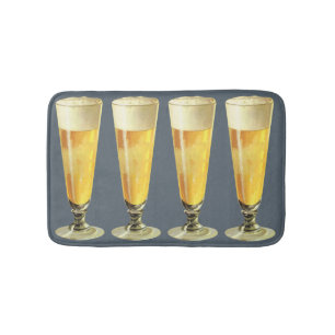 Alfombrilla De Baño Cerveza artesanal alta helada, bebida alcohólica