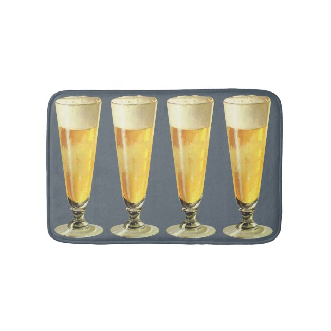 Alfombrilla De Baño Cerveza descongelación vintage, bebida alcohólica (Anverso)