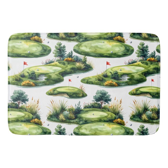 Alfombrilla De Baño Césped de práctica de golf (Anverso)