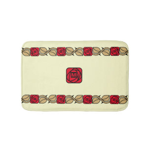 Alfombrilla De Baño Charles Mackintosh Arts & Crafts Style Rosa Frieze