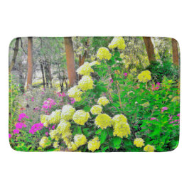 Alfombrilla De Baño Chartreuse Green Limelight Hydrangea Garden