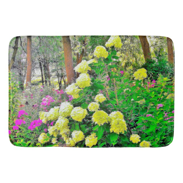 Alfombrilla De Baño Chartreuse Green Limelight Hydrangea Garden (Anverso)