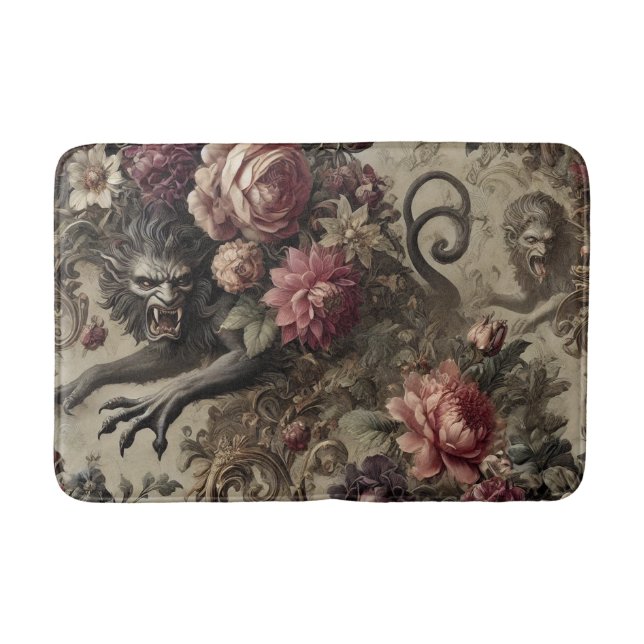 Alfombrilla De Baño Château des Loups - Werewolf barroco gótico (Anverso)