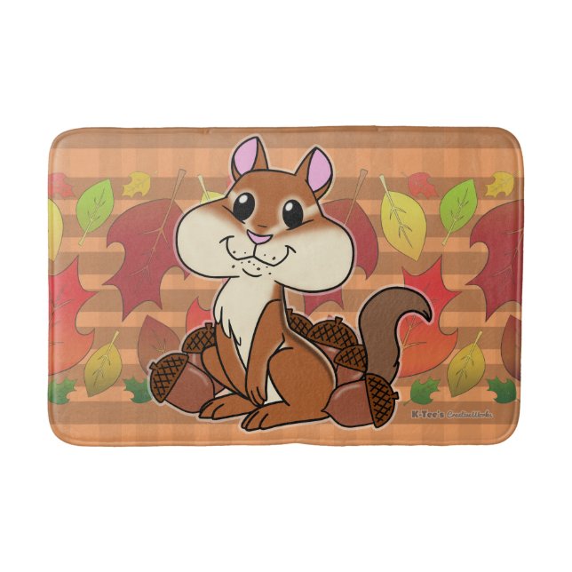 Alfombrilla De Baño Cheeky Chipmunk - (Anverso)