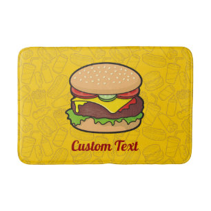 Alfombrilla De Baño Cheeseburger Bathroom Mat
