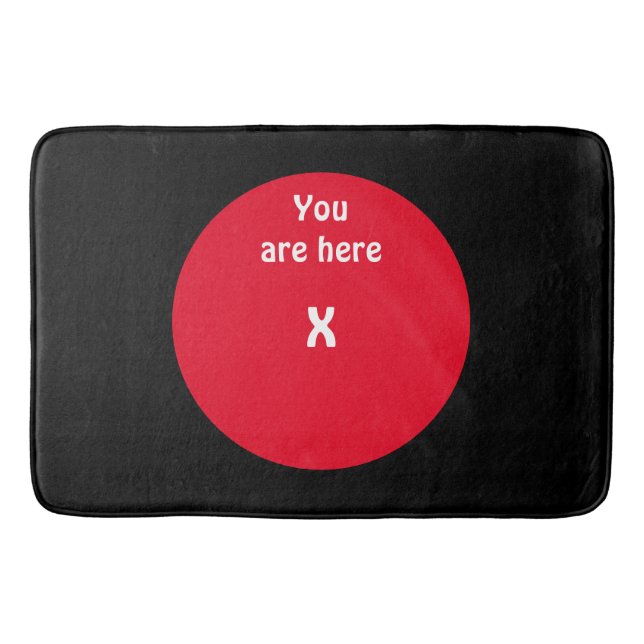 Alfombrilla De Baño Cheque De Realidad Aquí (Anverso)