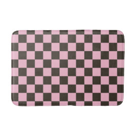 Alfombrilla De Baño Cherry blossom checkered board pattern