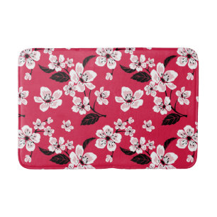 ALFOMBRILLA DE BAÑO CHERRY BLOSSOM - SAKURA (ROJO)
