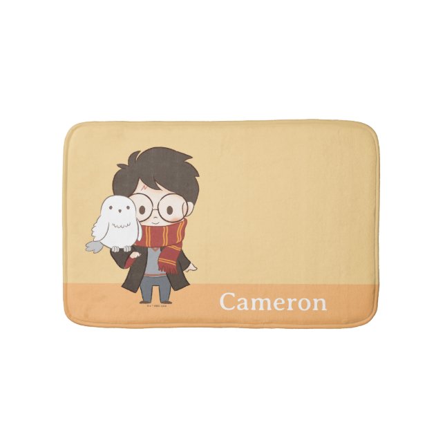 Alfombrilla De Baño Chibi HARRY POTTER™ y Hedwig (Anverso)