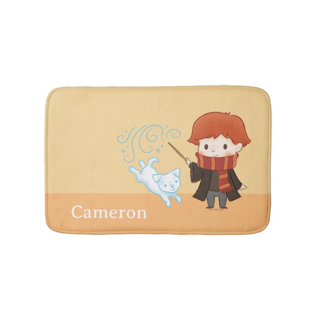Alfombrilla De Baño Chibi Ron Weasley Patronus (Anverso)
