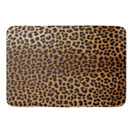 Alfombrilla De Baño Chic Leopard Print Bath Mat Glamoratti 