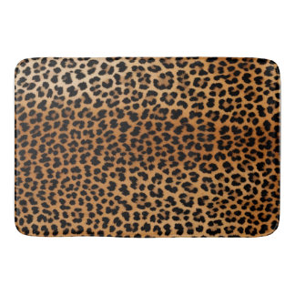 Alfombrilla De Baño Chic Leopard Print Bath Mat Glamoratti 