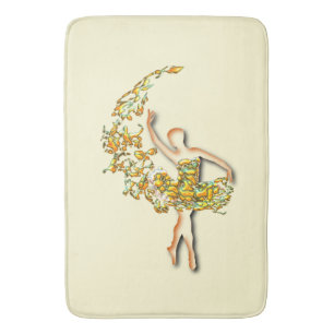 Alfombrilla De Baño Chica bailarina de ballet Ballerina Bath Mat