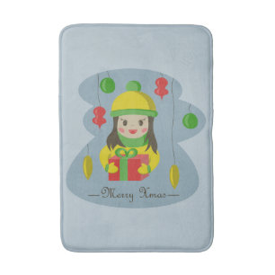 Alfombrilla De Baño Chica con caja de regalo para Navidades