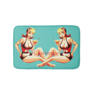 Alfombrilla De Baño Chica de Bikini Thunder_Cove