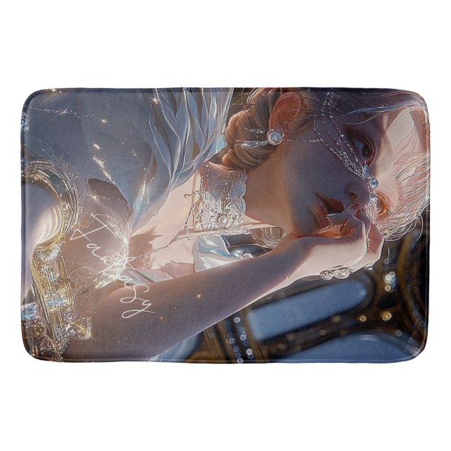 Alfombrilla De Baño Chica de fantasía oscura / Estética (Anverso)
