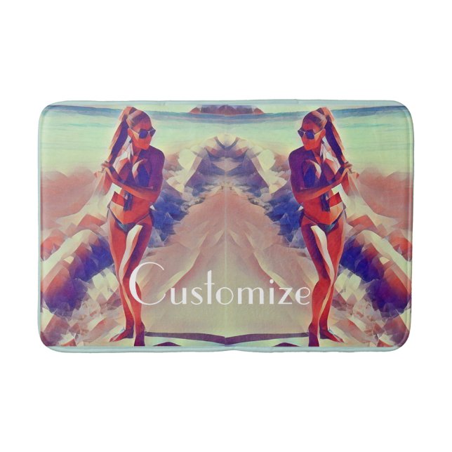 Alfombrilla De Baño Chica de playa Thunder_Cove (Anverso)