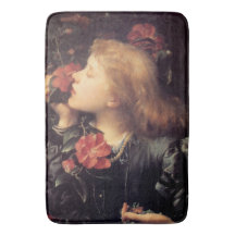 Chica eligiendo una hermosa flor (por G.F. Watts)