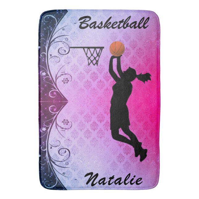 Alfombrilla De Baño Chicas Majestic Gradiente Baloncesto (Frente vertical)
