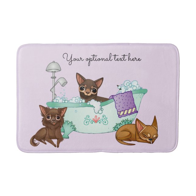 Alfombrilla De Baño Chihuahua Bath Mat (Anverso)