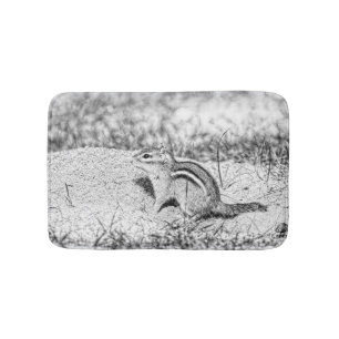 Alfombrilla De Baño Chipmunk Sketch