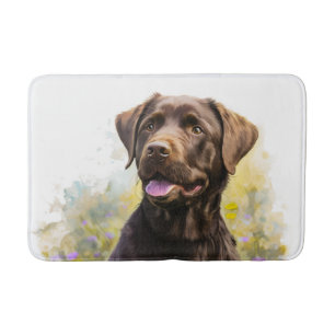 Alfombrilla De Baño Chocolate Labrador