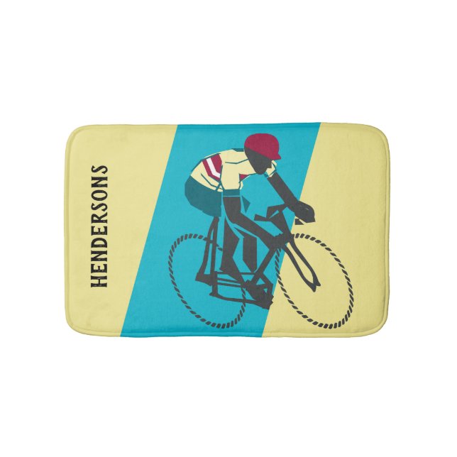 Alfombrilla De Baño Ciclista número 1 (Anverso)