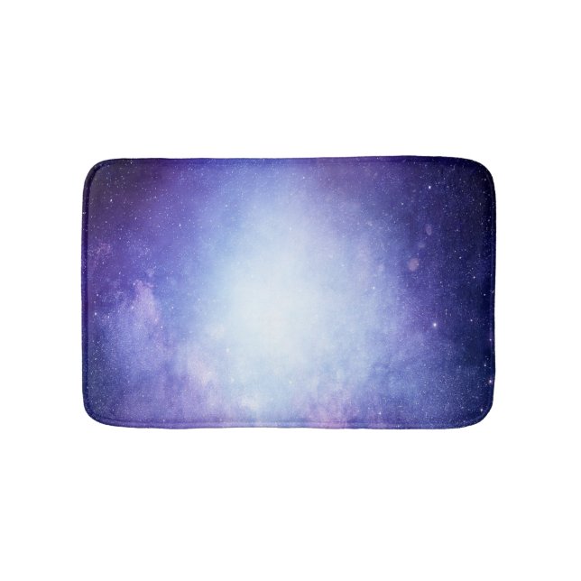 Alfombrilla De Baño Cielo cósmico azul místico (Anverso)