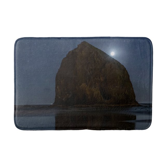 Alfombrilla De Baño Cielos sobre la roca Haystack | Playa de Cannon, O (Anverso)