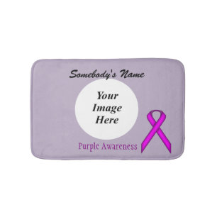 Alfombrilla De Baño Cinta Purple Standard Tmpl de Kenneth Yoncich