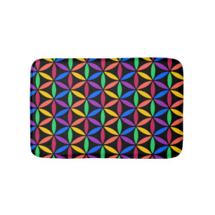 Alfombrilla De Baño Círculos del arcoiris
