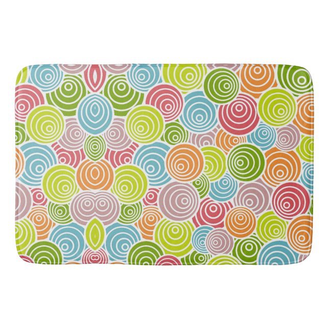 Alfombrilla De Baño Círculos en círculos (Anverso)