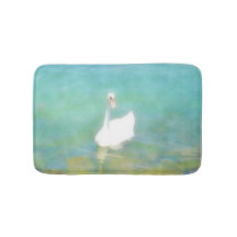 Cisne en el lago Balatón - acuarela no2