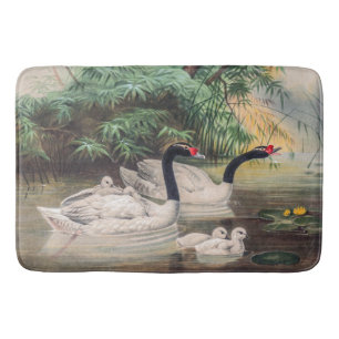 Alfombrilla De Baño Cisne salvaje de cuello negro