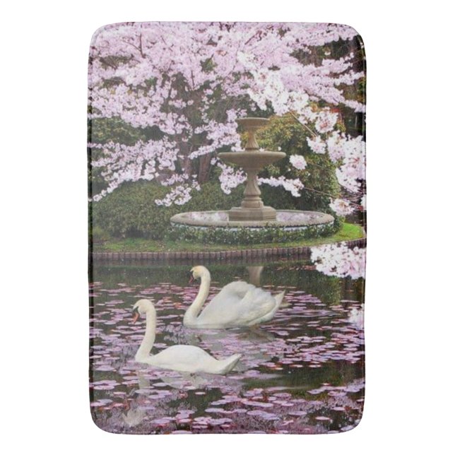 Alfombrilla De Baño Cisnes (Frente vertical)