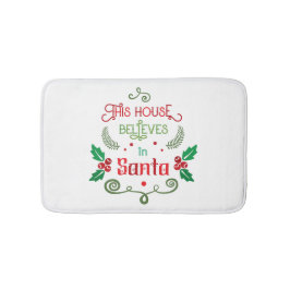 Alfombrilla De Baño Cita editable de Navidades divertidos