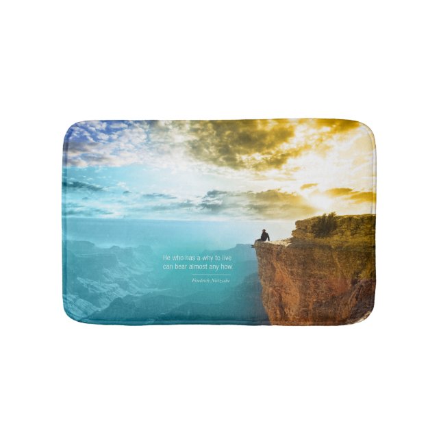 Alfombrilla De Baño Cita Friedrich Nietzsche Naturaleza naturaleza ave (Anverso)