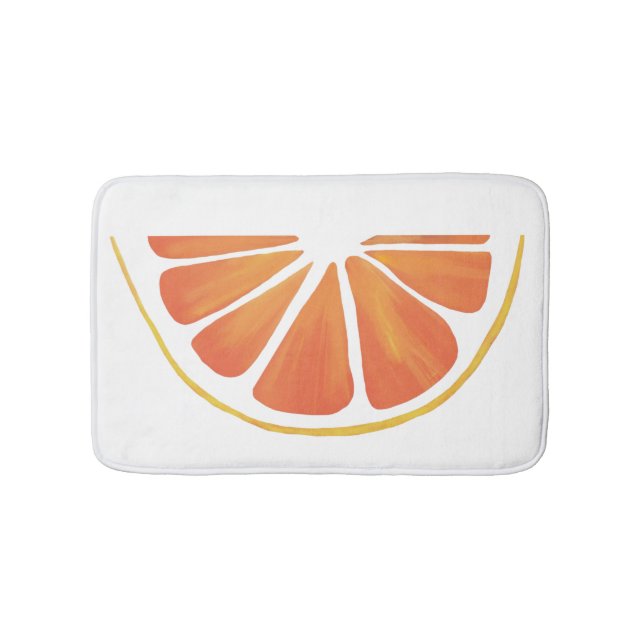 Alfombrilla De Baño Citrus Naranja Grapefruit Slice Art (Anverso)