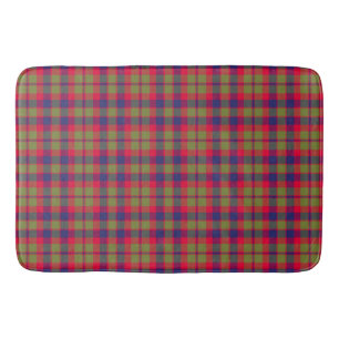 Alfombrilla De Baño Ciudad de Glasgow Green y Red Highland Plaid