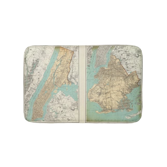 Alfombrilla De Baño Ciudad de NY, Brooklyn (Anverso)