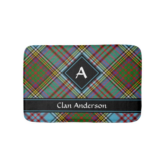Alfombrilla De Baño Clan Anderson Tartan Bath Mat (Anverso)