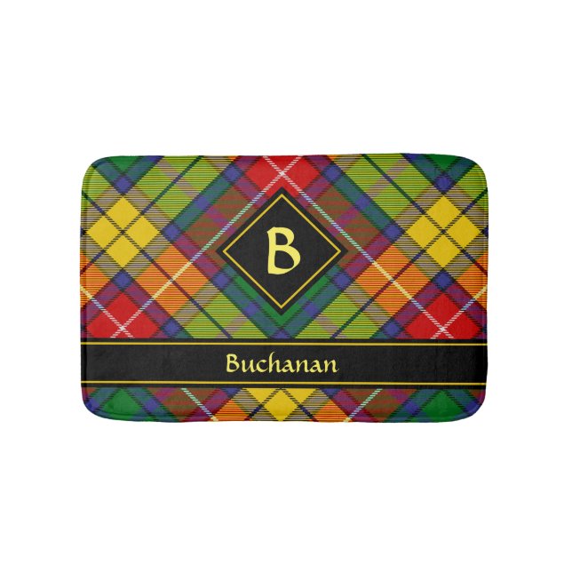 Alfombrilla De Baño Clan Buchanan Tartan (Anverso)