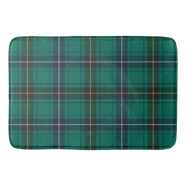 Alfombrilla De Baño Clan Henderson Plaid Green Check Tartan (Anverso)