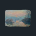 Alfombrilla De Baño Claude Monet - Atardecer en el Sena en Lavacourt<br><div class="desc">Atardecer en el Sena en Lavacourt,  Efecto Invierno / Soleil couchant sur la Seine a Lavacourt,  effet d'hiver - Claude Monet,  Petróleo en lienzo,  1880</div>
