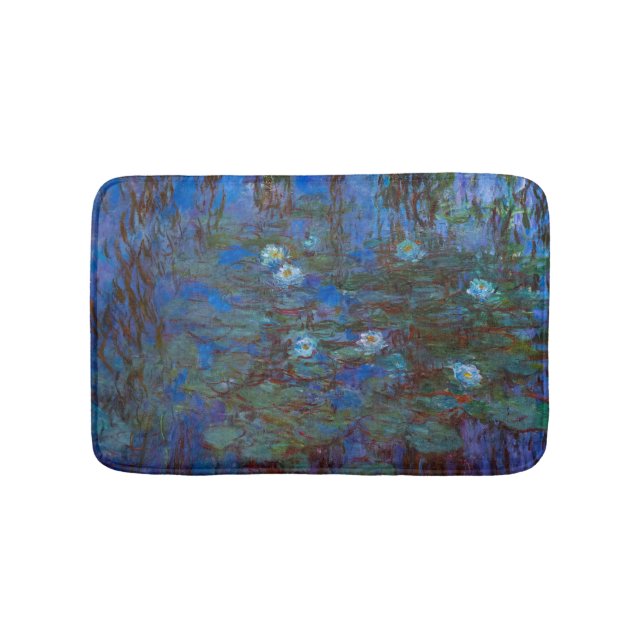 Alfombrilla De Baño Claude Monet - Blue Water Lilies (Anverso)