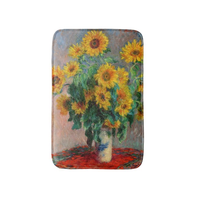 Alfombrilla De Baño Claude Monet - Bouquet de girasoles (Frente vertical)