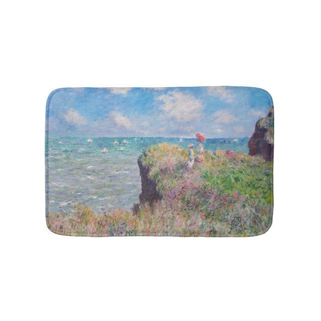 Alfombrilla De Baño Claude Monet - Camino acantilado en Pourville (Anverso)