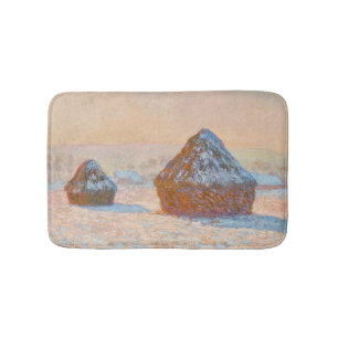 Alfombrilla De Baño Claude Monet - Causas de nieve, efecto Nieve, maña