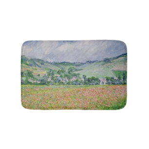 Alfombrilla De Baño Claude Monet el   el campo de la amapola cerca de